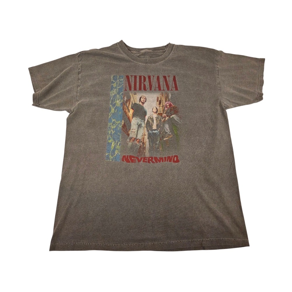 Nirvana Nevermind Graphic Tee Sz Large *Worn‎ Look*